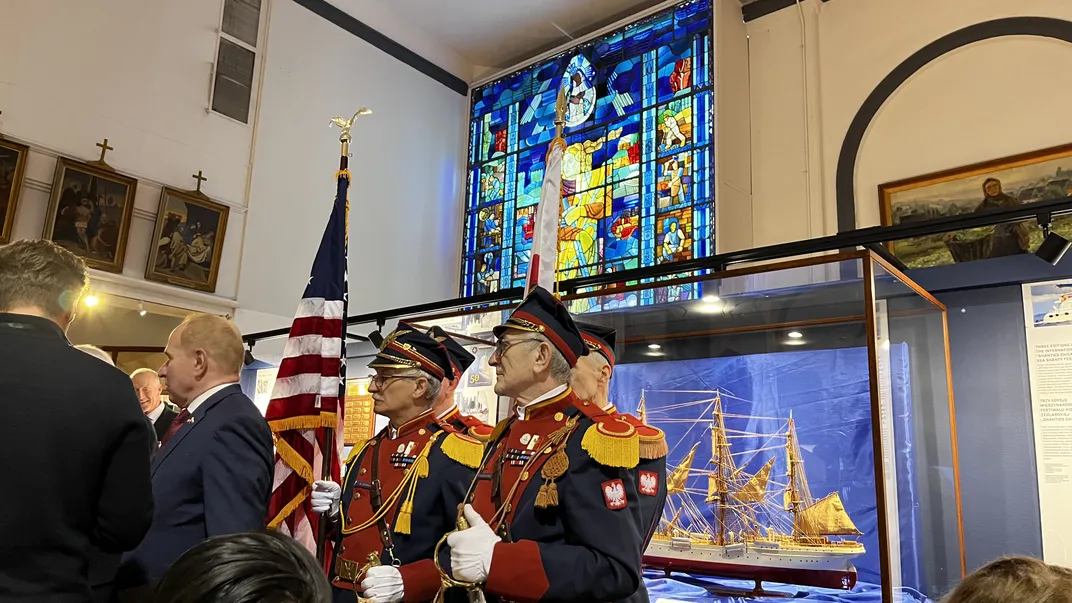 A scene from the 2025 Casimir Pulaski Day celebration at the Polish Museum of America