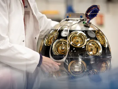 A digital optical module of the K3MNeT collaboration telescope, which identified the high-energy neutrino.