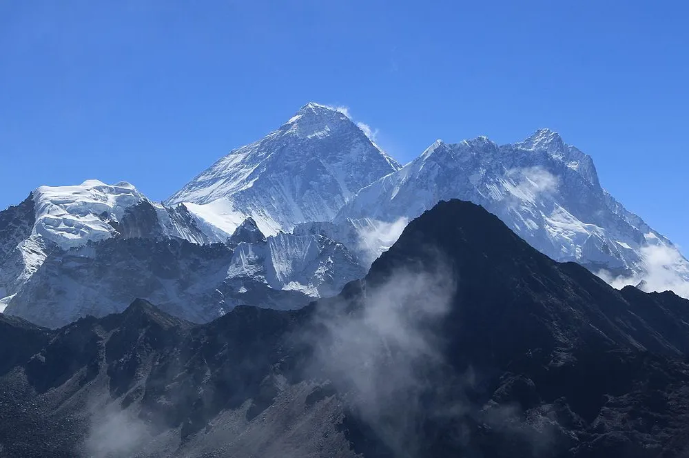Large snow-covered mountain
