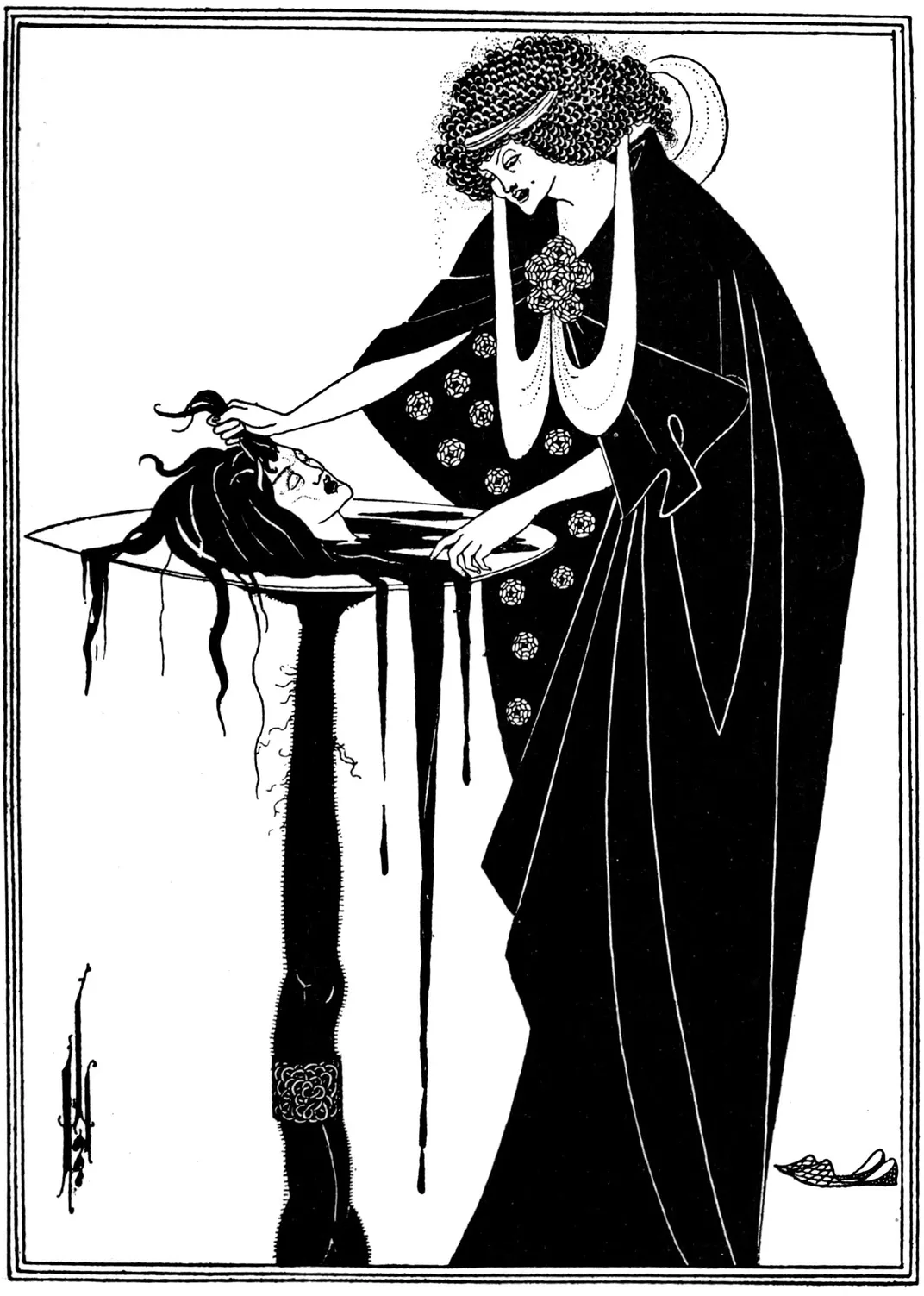 An Aubrey Beardsley illustration from the 1894 English translation of Salome