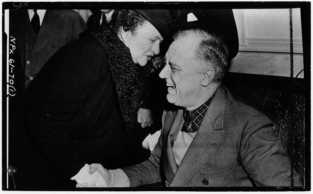 Perkins and President Franklin D. Roosevelt in 1943