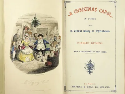 The title page of the first edition of Charles Dickens&#39;&nbsp;A Christmas Carol