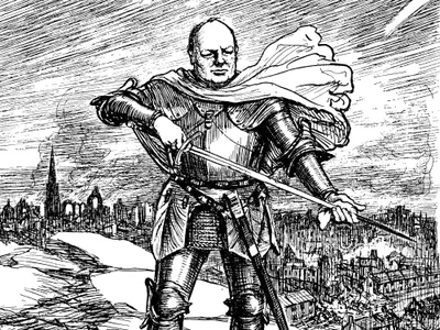 The exhibition showcases political cartoons dating from 1909 to 2003.