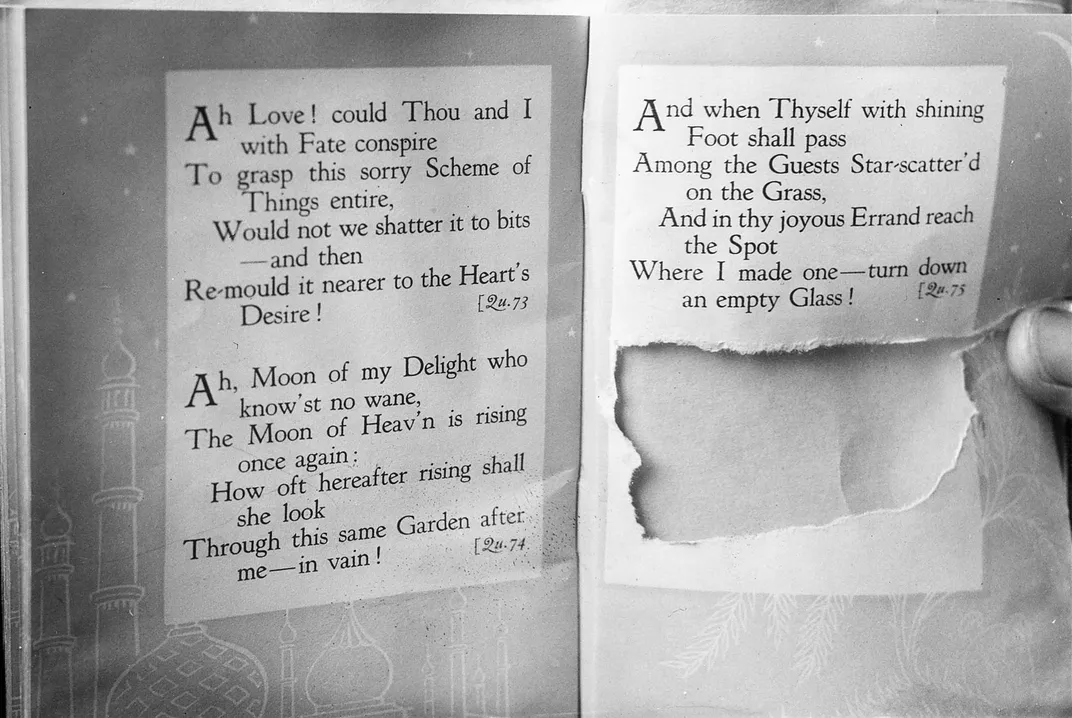 Copy of the Rubaiyat of Omar Khayyam