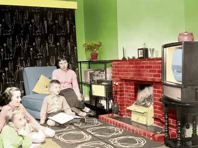 At 8 p.m., 73 million people tuned in to CBS to see the Beatles&rsquo; debut.