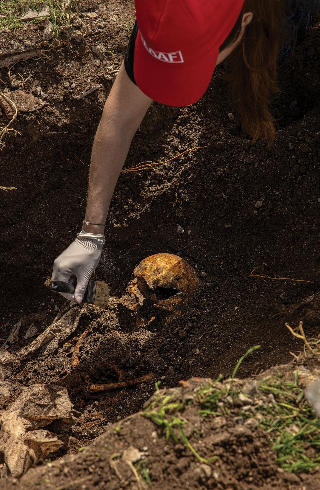 Uncovered remains