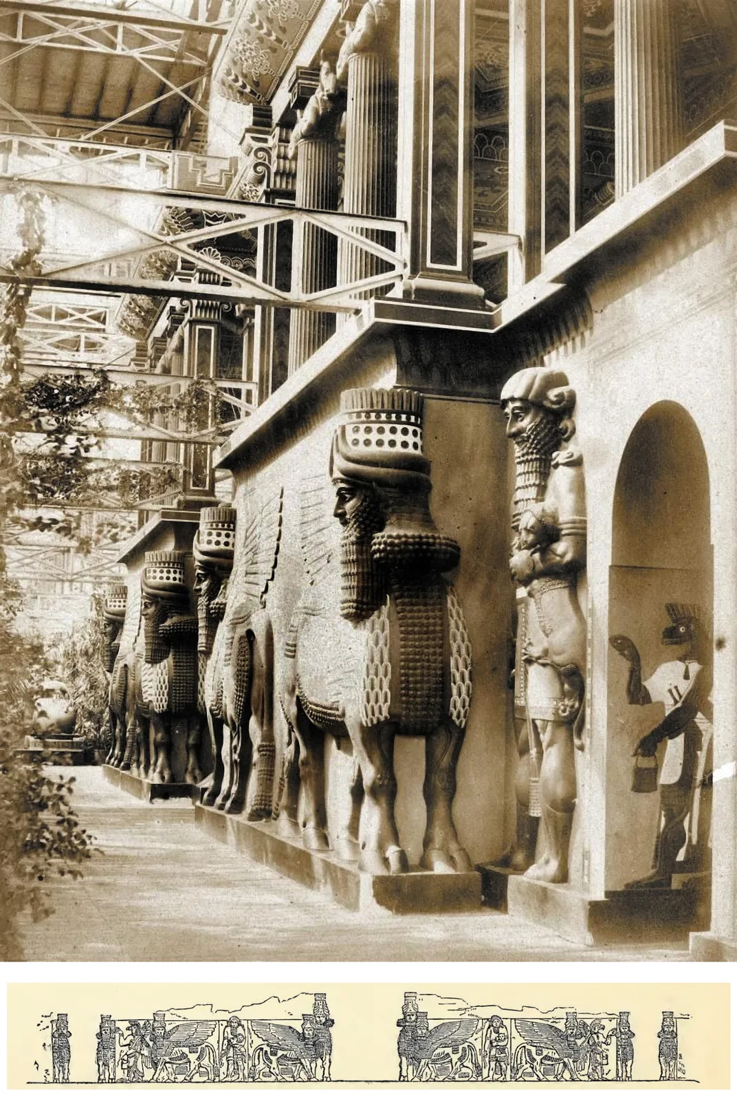 The Nineveh Court in the Crystal Palace.