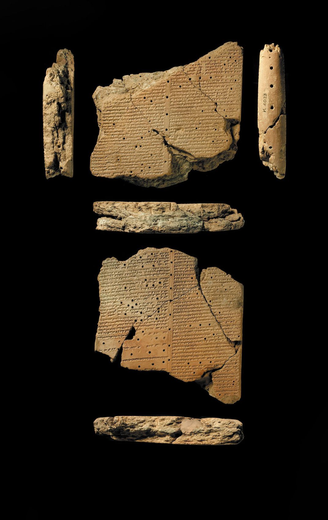 fragments of a tablet