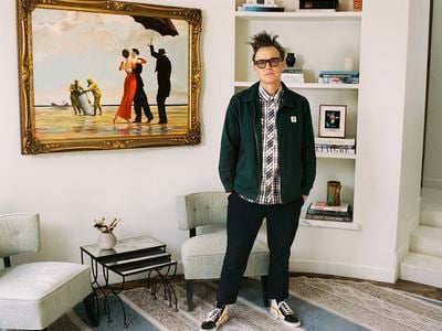 Blink-182&#39;s Mark Hoppus says he and his wife, Skye, loved Banksy&#39;s&nbsp;Crude Oil (Vettriano)&nbsp;&quot;since the moment we saw it.&quot;