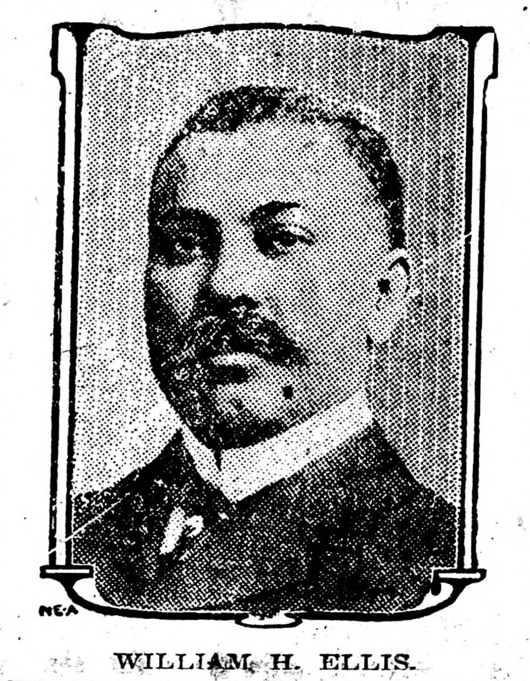 An illustration of Ellis from a 1904 newspaper article